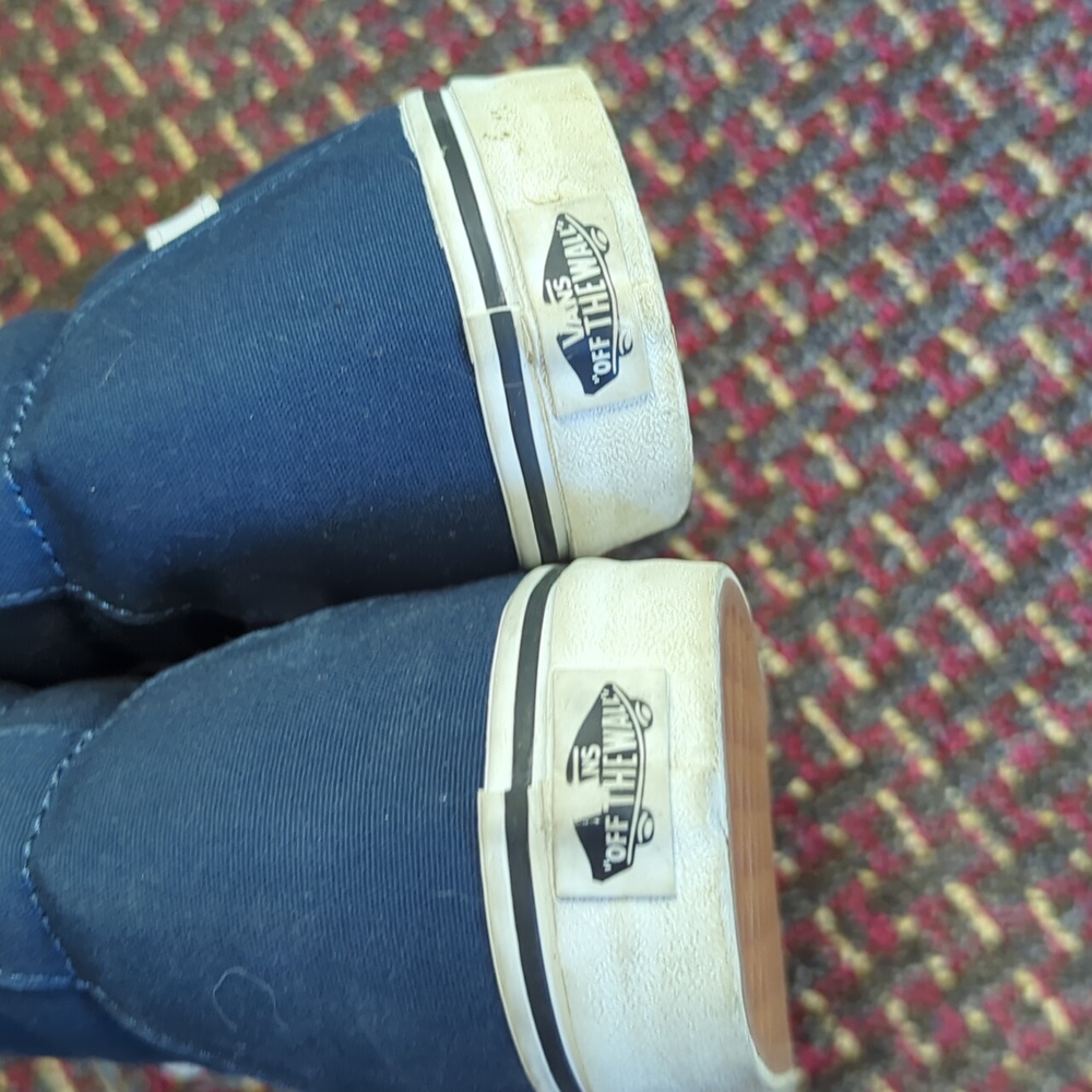 Vans Men's Blue High-Top Sneakers - Picture 2 of 4